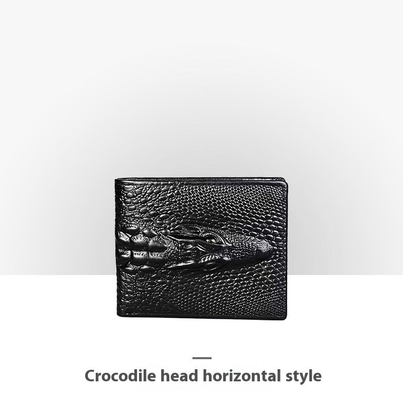 Porte-monnaie en cuir embossé pour homme