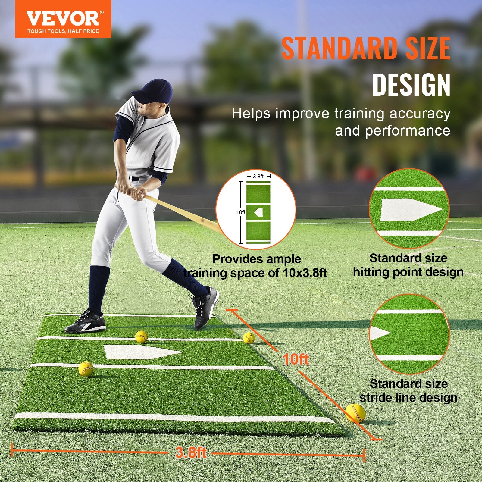 Matelas de baseball VEVOR
