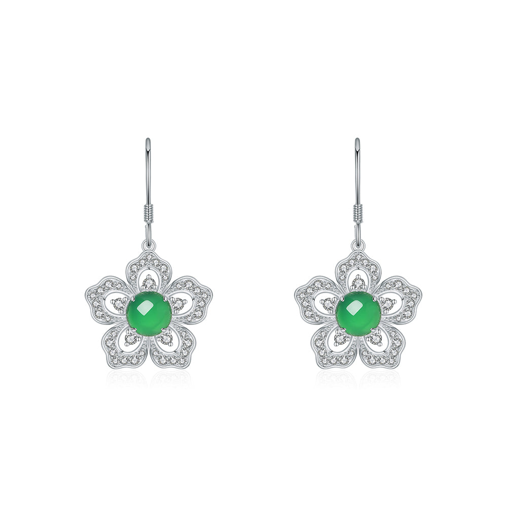 S925 Boucles d'oreilles d'angle en argent sterling