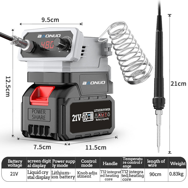 Pistolet à souder électrique Lithium-ion Soudage rapide Fer à souder