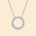 S925 Collier rond en mousse d'argent