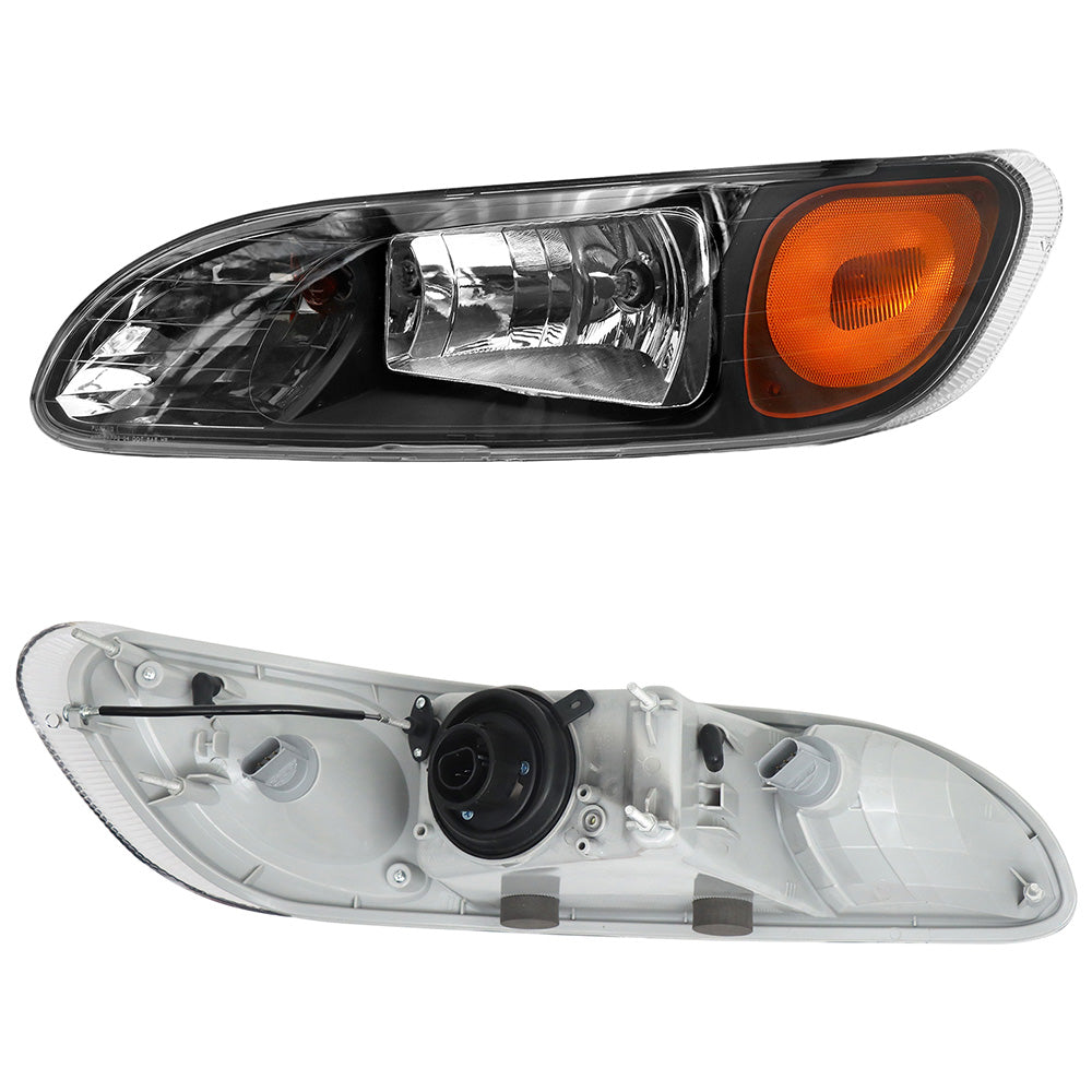 Phares noirs gauche compatibles avec Peterbilt 337