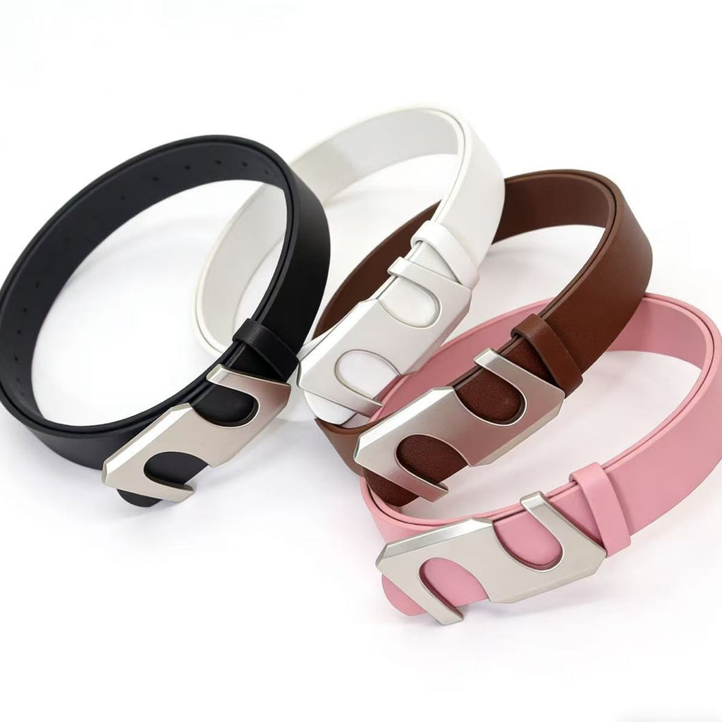 Ceinture en cuir large et rétro-rad Brown avec une sensation premium