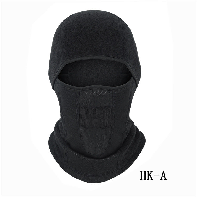 Masque de vélo d'hiver Hotte de moto chaude en plein air Ski coupe-vent