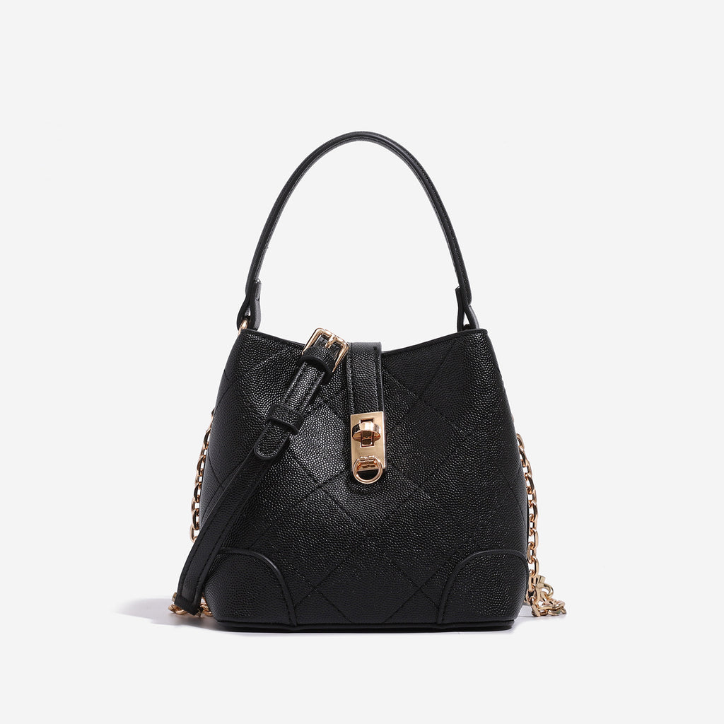Mini sac à seau en diamant pour femmes