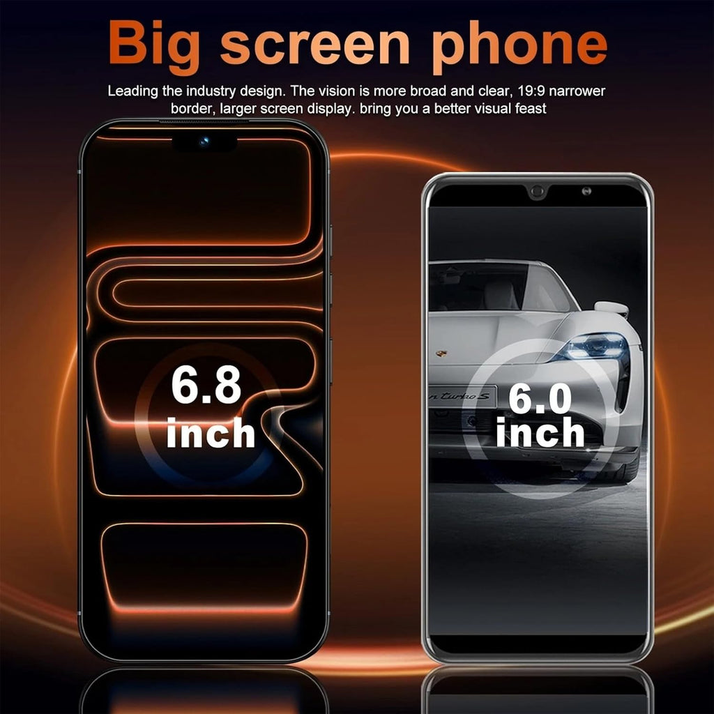 A17 Téléphone sans blocage Ultra 8 Go Téléphone intelligent 256 Go Android 15 Téléphone