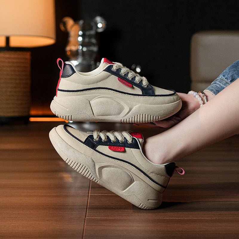 Femmes Polyvalent orteil rond Non-dérapant Chaussures papa