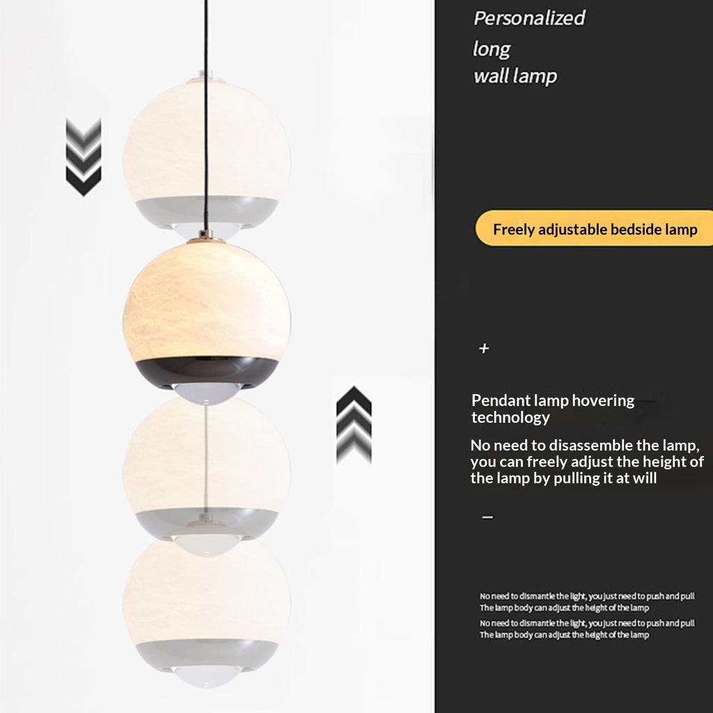 Lampe de pendentif côté lit réglable pour la chambre