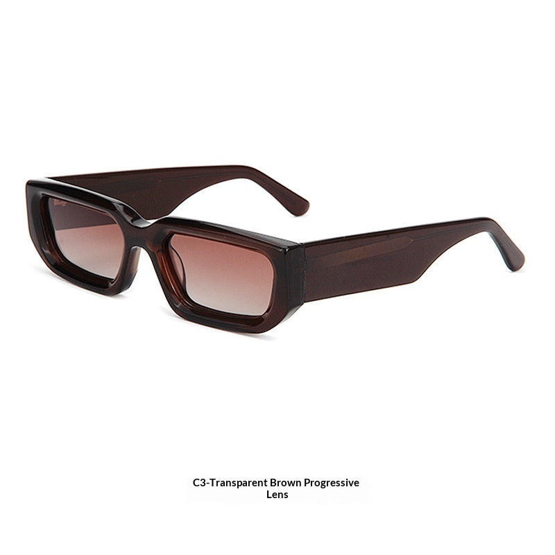 Lunettes de soleil à la mode européenne et américaine avec un cadre carré et des bras de temple larges