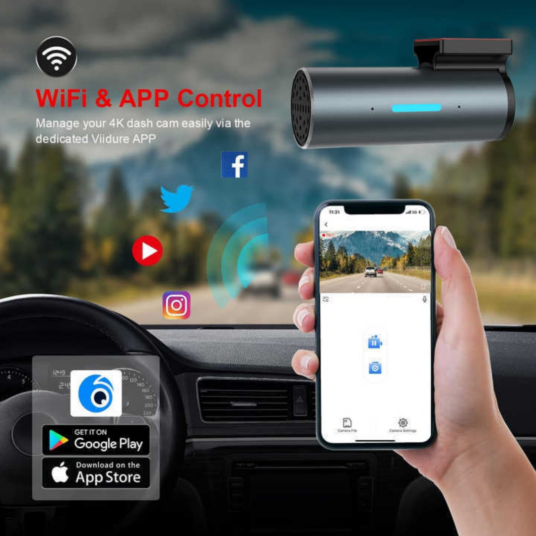 WiFi GPS Optionnel sans écran Dash Cam avec boîtier en métal