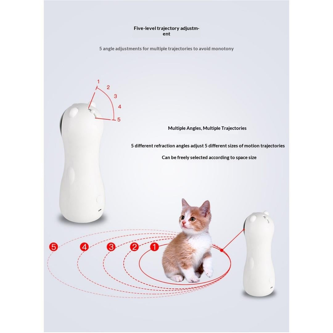 Jouet automatique de chat laser multi-angle pour chat.