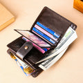 Portefeuille en cuir multifonctionnel pour hommes