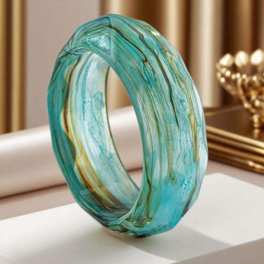 Macaron Ombre Acrylique Ocean-Thème Bracelet