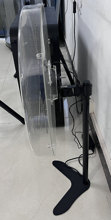 Couverture de protection de la machine de publicité pour ventilateur holographique en acrylique transparent