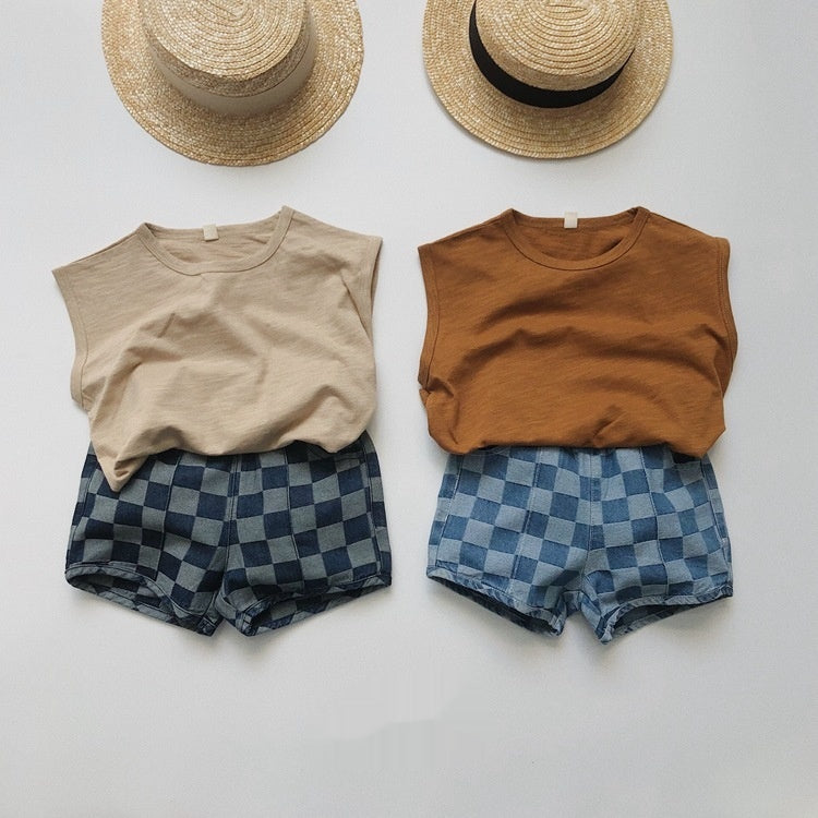 Garçons et filles Pantalons tout-match rétro occasionnels