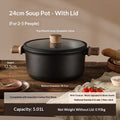 Pot de cuisson universel pour cuisinières à induction à domicile et poêles à gaz