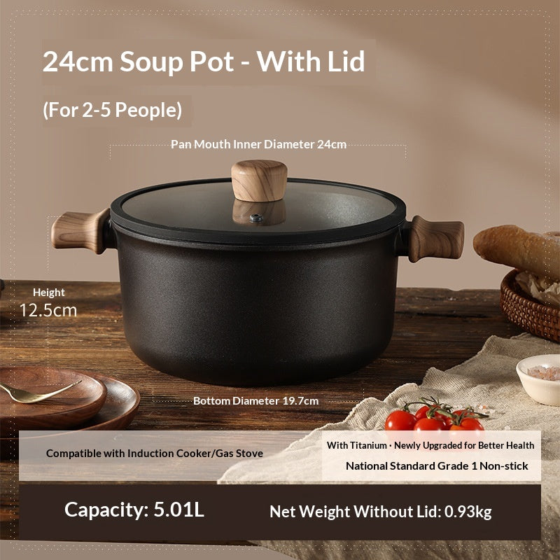 Pot de cuisson universel pour cuisinières à induction à domicile et poêles à gaz
