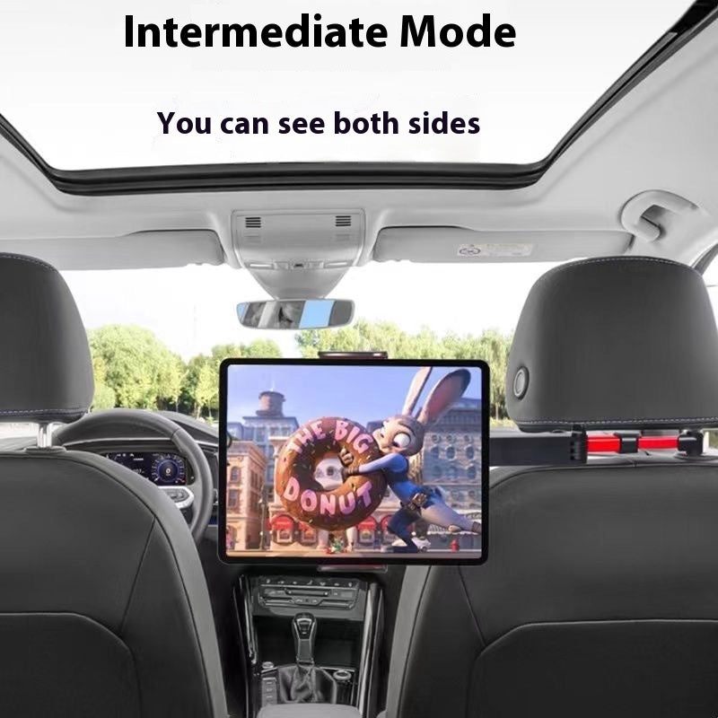 Siège arrière de voiture Tablette de téléphone mobile Support d'ordinateur stable Mute horizontale et verticale double-