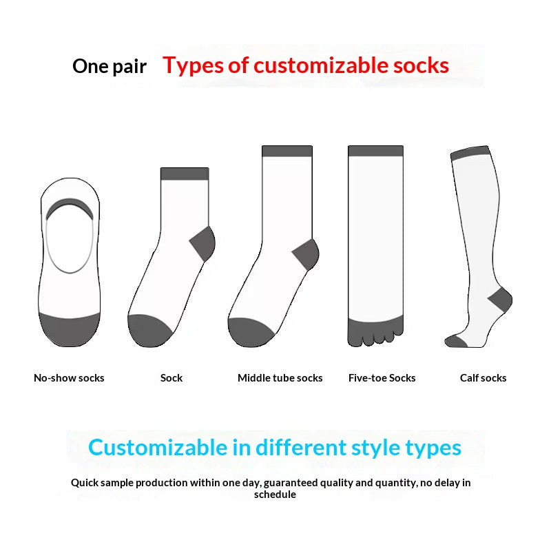 Chaussettes Unisex de couleur unie mi-calf