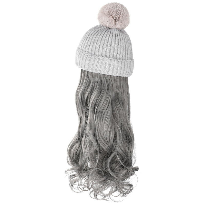Chapeau de laine d'automne et d'hiver amovible