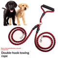 Tresse ronde tressée Pet laisse avec un à deux design pour marcher deux chiens