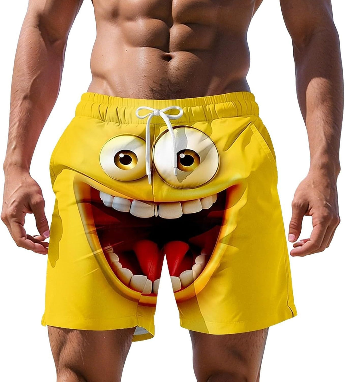 Shorts de plage à impression numérique 3D pour hommes plus grande taille