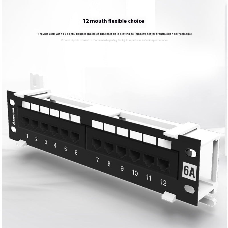 Cadre de distribution réseau 12 ports de type Cabinet non blindé