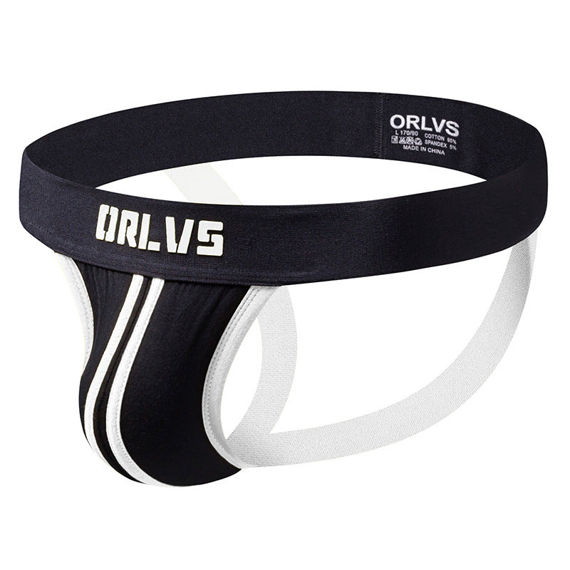 Sexy String Hommes faible taille Sexy double ceinture arrière vide