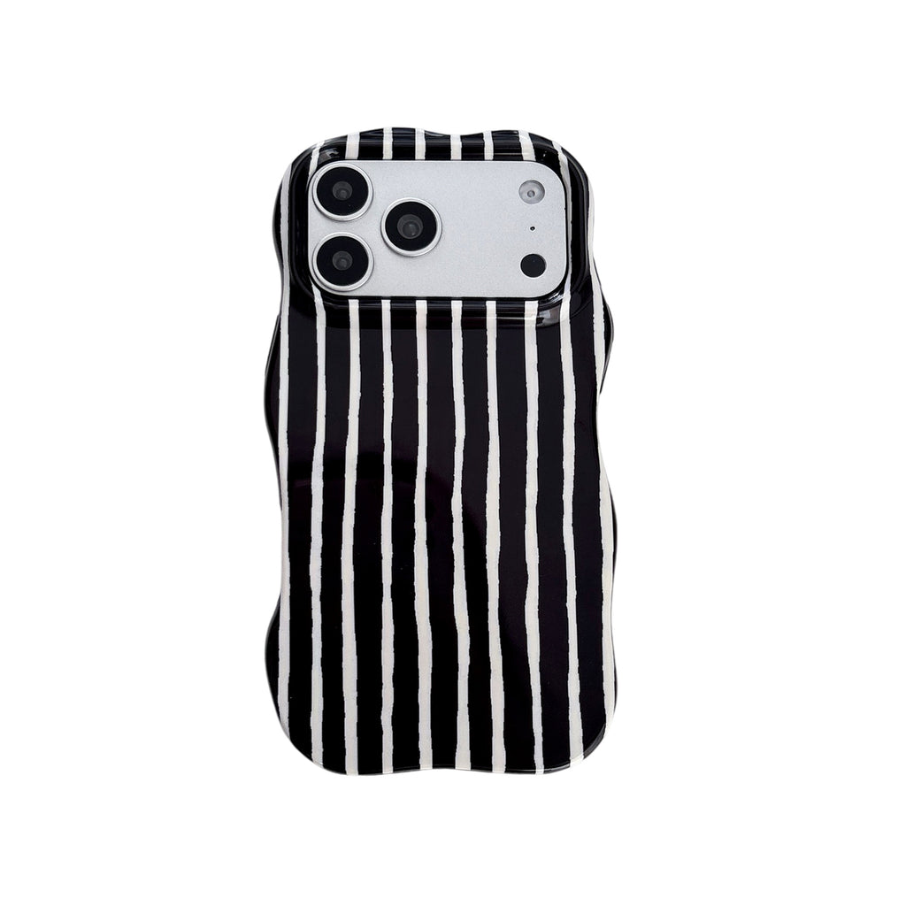 Cas téléphonique simple et artistique rayé