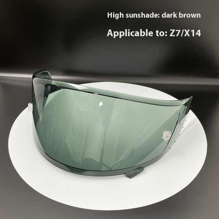 Suitable for RYD Electroplating Lens Full Face Helmet Sunscreen Lens Antifog Set