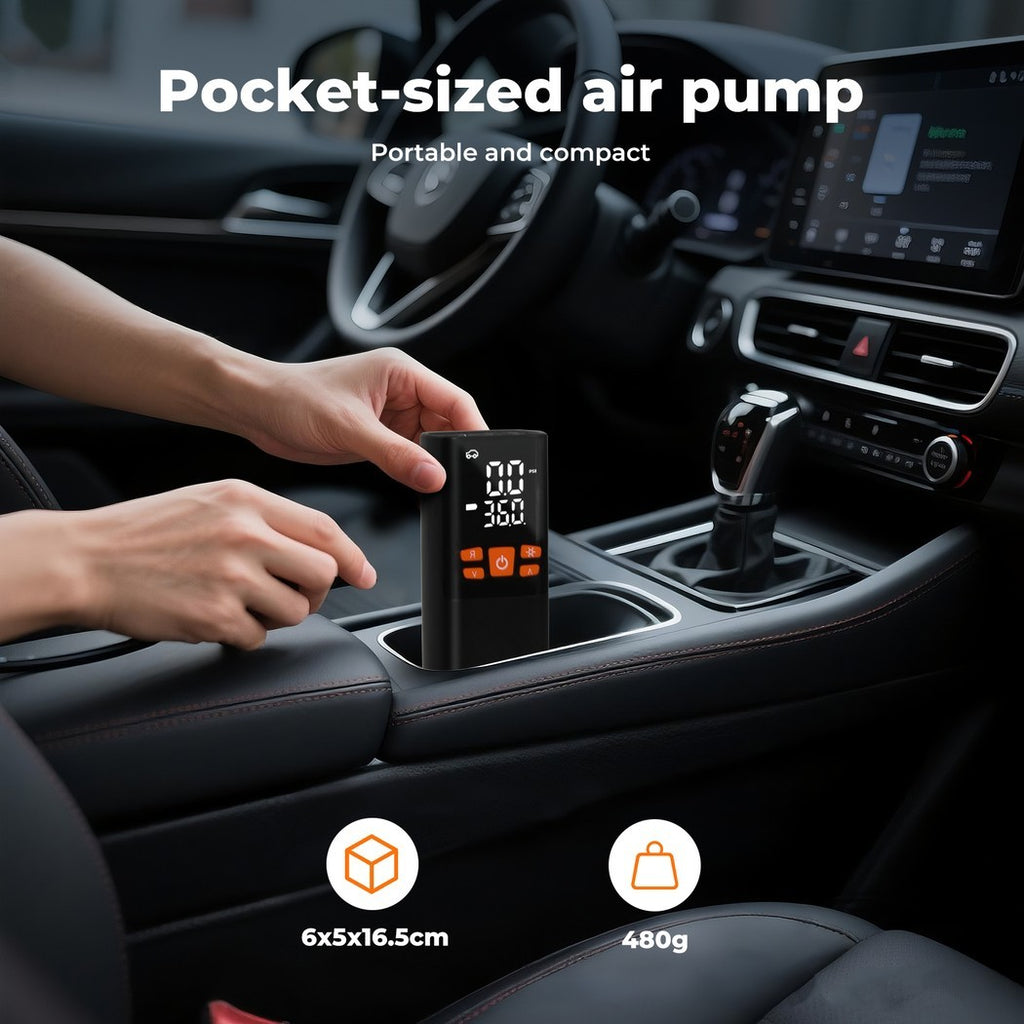 Pompe à compresseur d'air rechargeable numérique sans fil pour pneumatiques de voiture UK