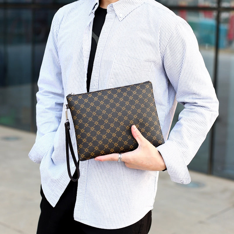 Pack enveloppe d'embrayage pour hommes Casual Gingham Check