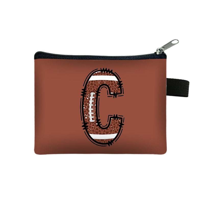 Creative Baseball Themed Lettre Coin Purse