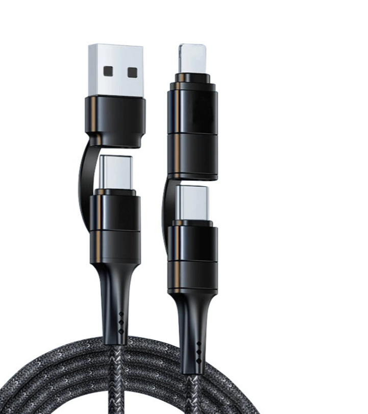 Câble de recharge multifonction multi-tête 60W