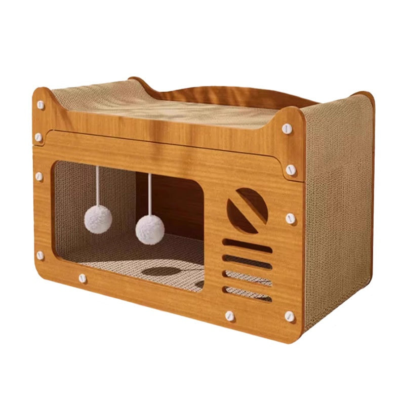 Cat Scratch Board Cat Nest Intégré Wear-résistant Pas de pellicule