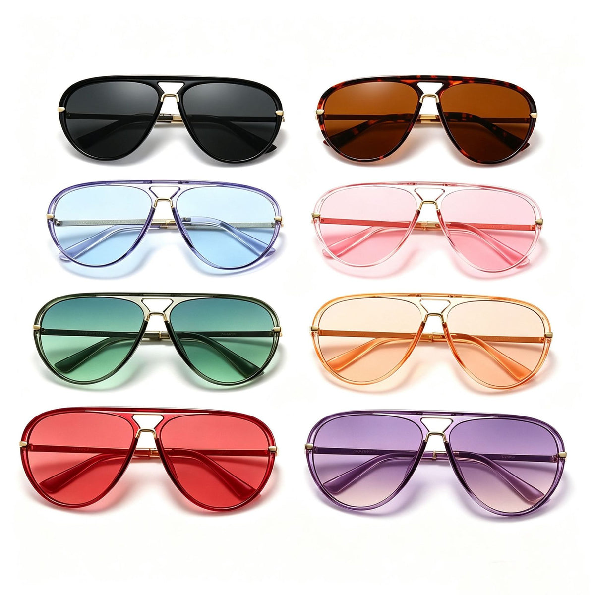Lunettes de soleil de style grenouille