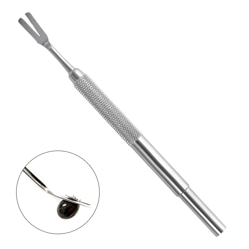 Acier inoxydable Tick Tweezers Professional Tick outil de suppression rapide pour chat chien supplie
