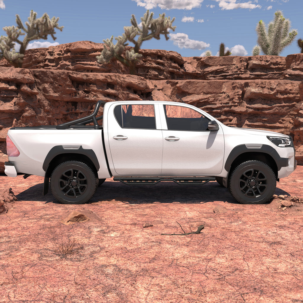 Planches de course Étapes latérales pour Toyota Tacoma Double Cab Drop Nerf Bars