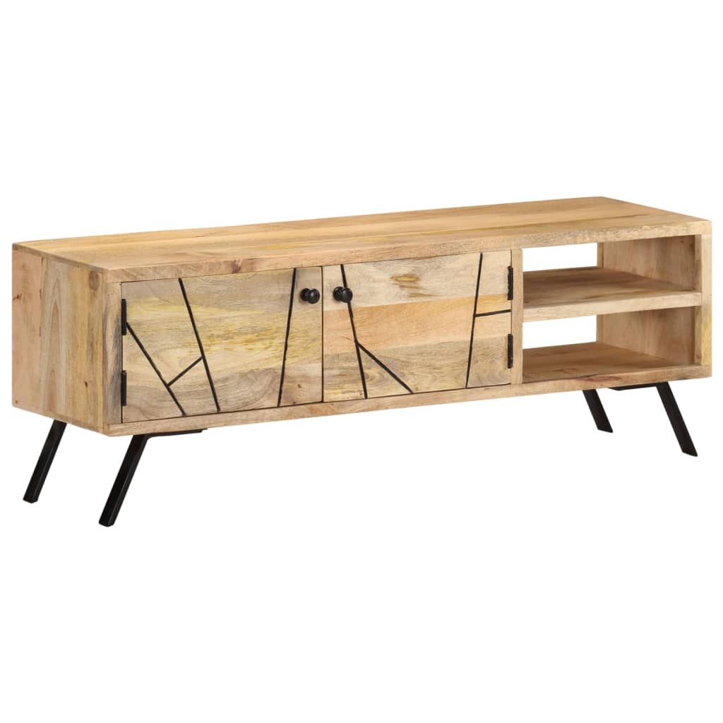 TV armoire 110x30x40 cm en bois de mangue massif