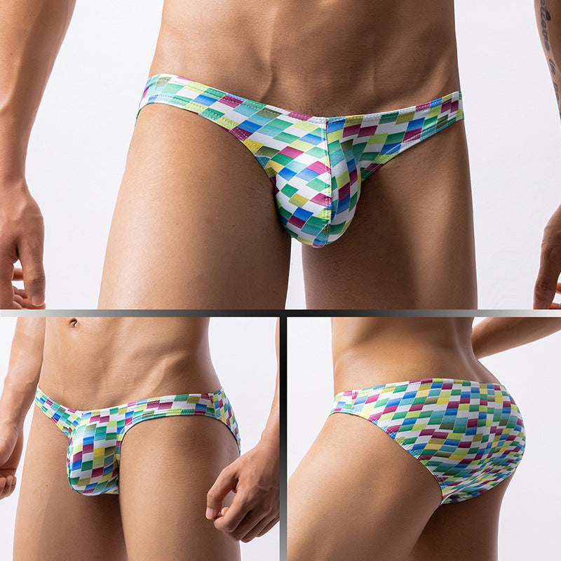 European And American Foreign Trade Low Waist Sous-vêtements pour hommes Cartoon imprimé Wet Wicking