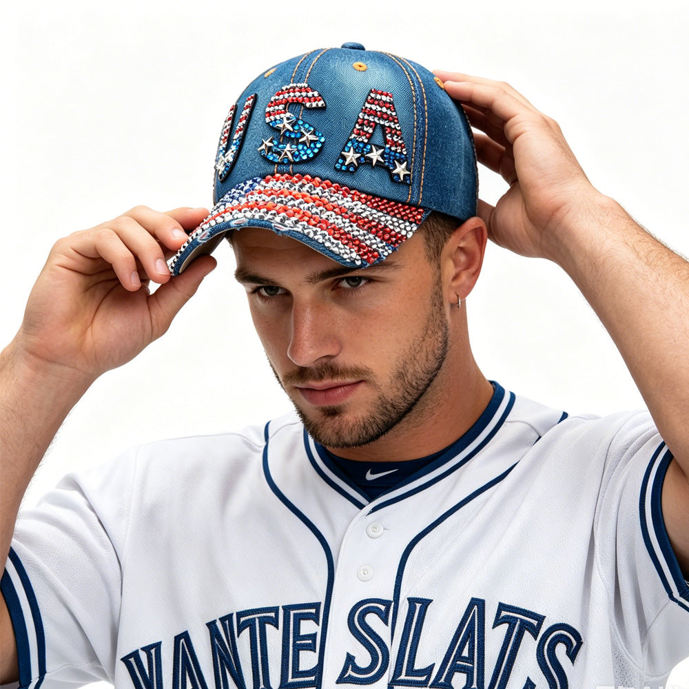 World Cup USA Bling Baseball Cap