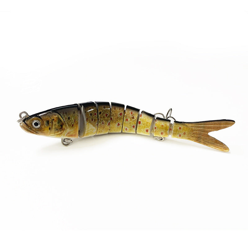 8-section Grand faux luth à longue portée submerged Hard Fishing Bait