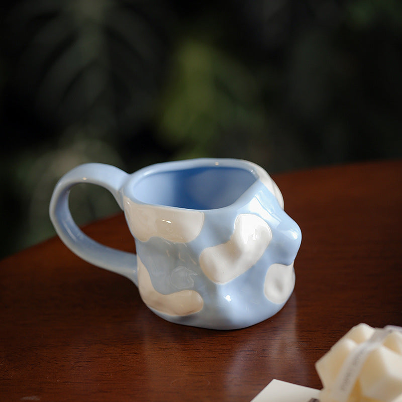 Sous glaçure Tasse en céramique peinte à la main Coupe à grande capacité