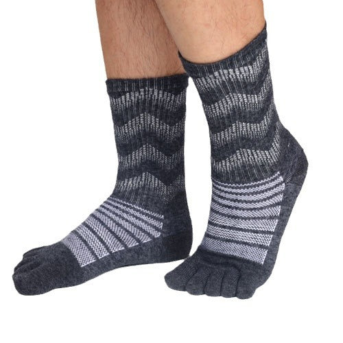 Chaussettes d'orteil de laine Automne et hiver épaissies