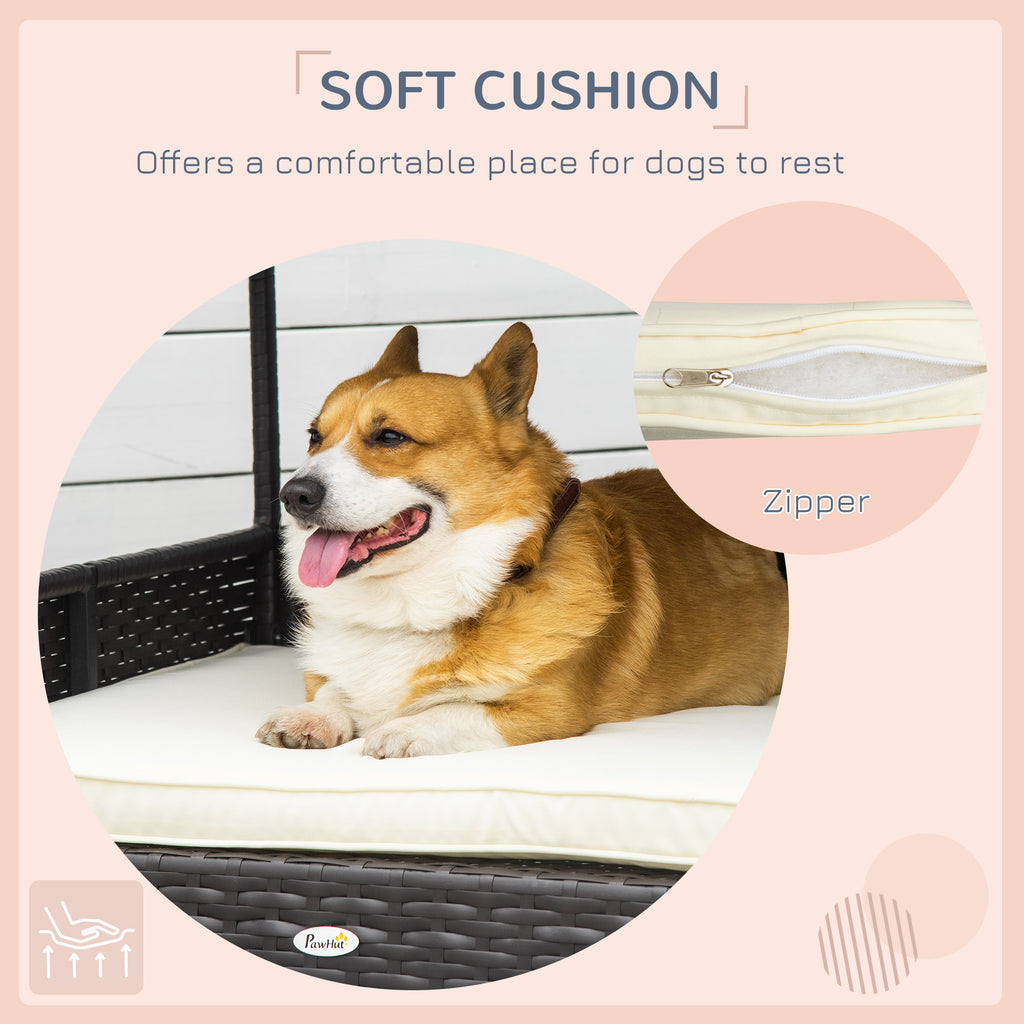 Maison des chiens en osier