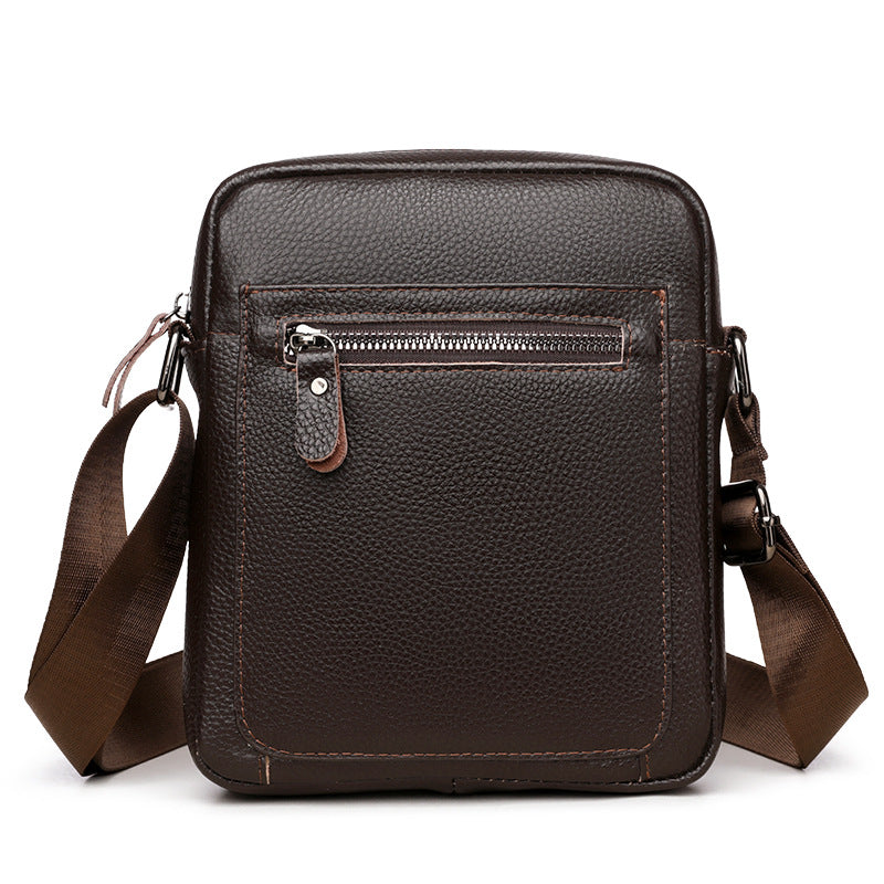 Sac de messager en cuir tout-match Casual