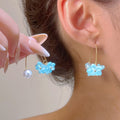 Boucles d'oreilles Raffia tissées à la main pour femmes
