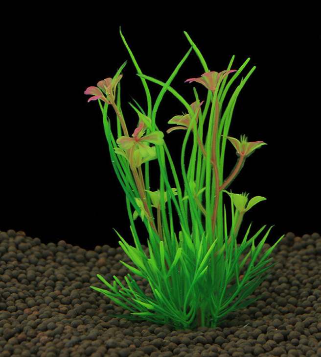 Décoration de réservoir de poisson Simulation usine d'eau Aquarium paysage plastique