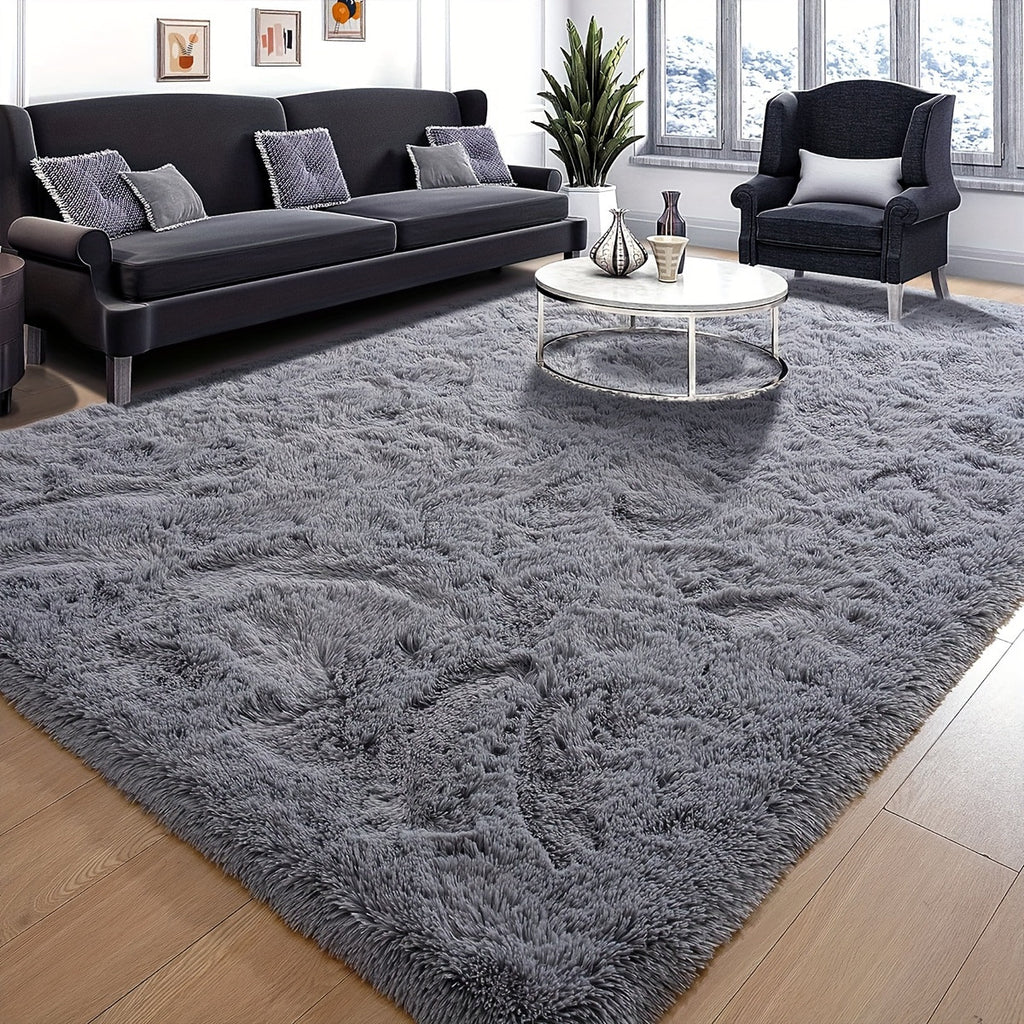 Tapis de table de table en peluche en tissu minimaliste français épais pour chambre et livin