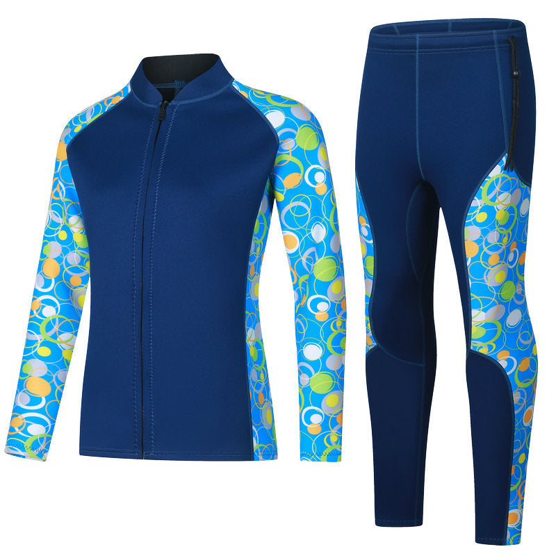 Pantalon de plongée 3mm Split à manches longues Pantalon Snorkeling Maillot de bain